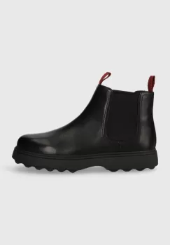 Camper cizme chelsea din piele pentru copii Norte Kids culoarea negru imagine