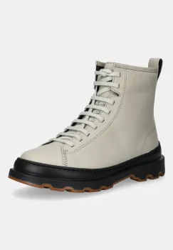 Camper cizme de piele Brutus+ culoarea bej, cu toc plat, K400816-004 imagine