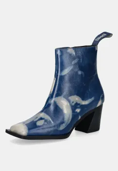 Camper cizme de piele Karole culoarea bleumarin, cu toc drept, K400831-002 imagine