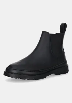 Camper ghete chelsea de piele Brutus+ culoarea negru, cu toc plat, K400818-001 imagine