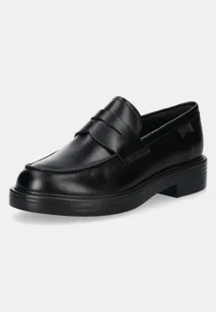 Camper mocasini de piele Dean femei, culoarea negru, cu toc plat, K201790-001 imagine