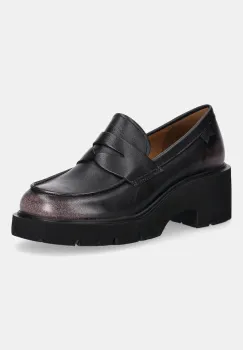 Camper mocasini de piele Milah culoarea maro, cu platforma, K201425-033 imagine