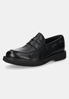 Camper mocasini de piele Norman barbati, culoarea negru, K101001-001 imagine