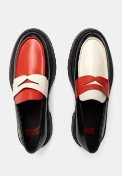Camper mocasini de piele TWS barbati, culoarea negru, K100633-038 imagine
