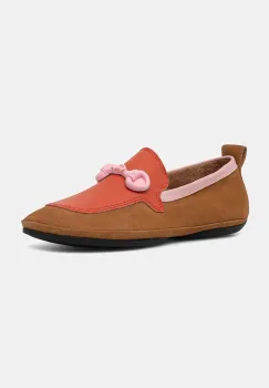 Camper mocasini de piele TWS culoarea maro, cu toc plat, K201833-002 imagine