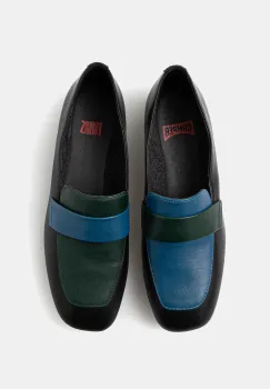 Camper mocasini de piele TWS culoarea negru, cu toc plat, K200991-009 imagine