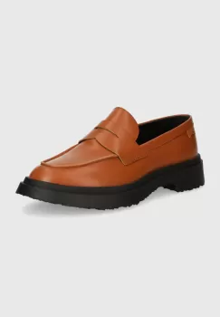 Camper mocasini de piele Walden femei, culoarea maro, cu toc plat, K201116-023 imagine