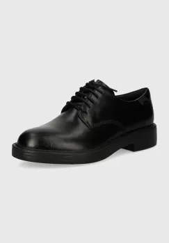 Camper pantofi de piele Dean barbati, culoarea negru, K100979-001 imagine