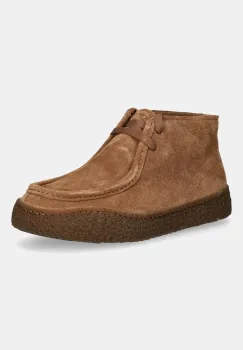 Camper pantofi de piele intoarsa Peu Terreno culoarea maro, cu toc plat, K400813-003 imagine