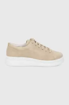 Camper pantofi de piele intoarsa Runner Up culoarea bej imagine