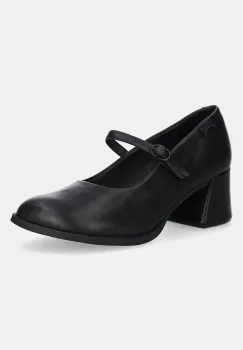 Camper pantofi de piele Kora culoarea negru, cu toc drept, K201799-001 imagine