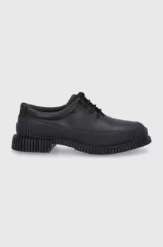 Camper Pantofi de piele Pix femei, culoarea negru, cu toc plat imagine