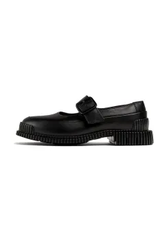 Camper pantofi de piele Pix femei, culoarea negru, cu toc plat, K201761-001 imagine
