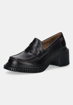 Camper pantofi de piele Pix London culoarea bordo, cu toc drept, K201811-005 imagine