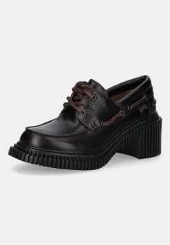 Camper pantofi de piele Pix London culoarea bordo, cu toc drept, K201812-003 imagine