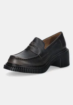 Camper pantofi de piele Pix London culoarea maro, cu toc drept, K201811-004 imagine
