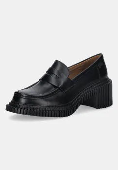 Camper pantofi de piele Pix London culoarea negru, cu toc drept, K201811-001 imagine