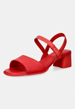 Camper sandale cu toc din piele Katie Sandal imagine