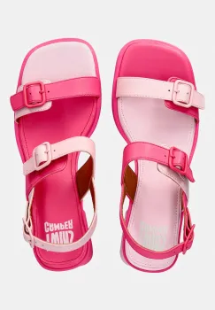 Camper sandale cu toc din piele TWS imagine