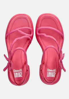 Camper sandale cu toc din piele TWS imagine