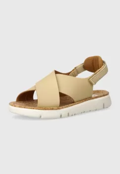 Camper sandale de piele Oruga Sandal femei, culoarea bej, K200157-053 imagine