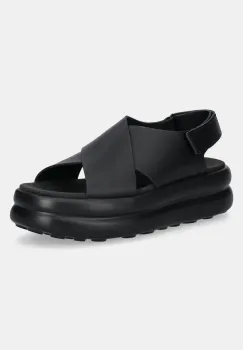 Camper sandale de piele Pelotas Flota Up femei, culoarea negru, cu platforma, K201727-001 imagine