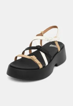 Camper sandale de piele TWS femei, culoarea negru, cu platforma, K201713-004 imagine