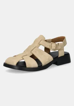 Camper sandale din nubuc Dana culoarea bej, K201489-009 imagine