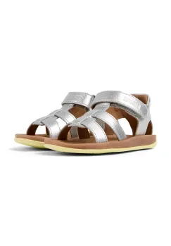 Camper sandale din piele pentru copii Bicho FW culoarea argintiu, K800628 imagine