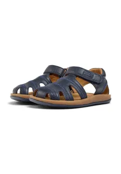 Camper sandale din piele pentru copii culoarea albastru marin imagine