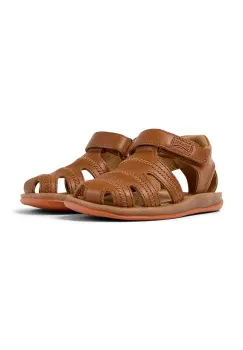 Camper sandale din piele pentru copii culoarea maro, 80372 imagine