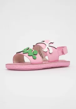 Camper sandale din piele pentru copii culoarea roz imagine