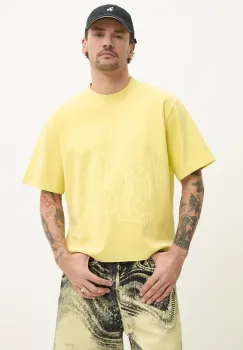 CAMPERLAB tricou din bumbac barbati, culoarea verde, cu imprimeu, AU00020.004 imagine