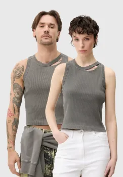 CAMPERLAB tricou din bumbac culoarea gri, AU00030.001 imagine