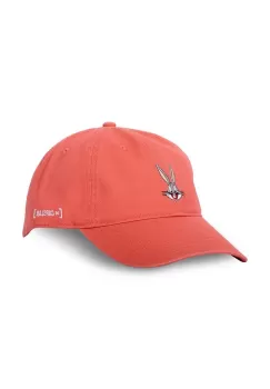 Capslab sapca de baseball din bumbac Looney Tunes culoarea portocaliu, cu imprimeu, CL.LOO8.1.CD.BUG2 imagine
