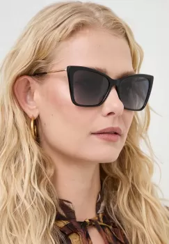 Carolina Herrera ochelari de soare femei, culoarea negru imagine