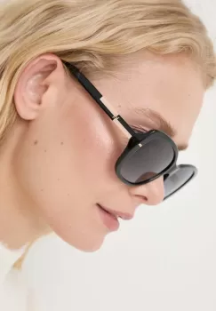 Carolina Herrera ochelari de soare femei, culoarea negru imagine