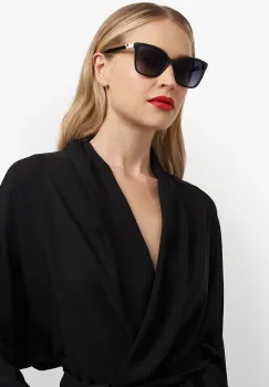 Carolina Herrera ochelari de soare femei, culoarea negru, HER 0273/S imagine