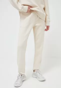 Casall pantaloni de trening culoarea bej, neted imagine