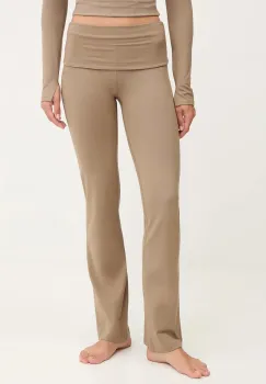 Casall pantaloni de yoga Sublime culoarea verde, melanj, 25245 imagine