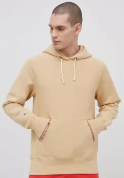 Champion bluza barbati, culoarea bej, cu gluga, melanj imagine