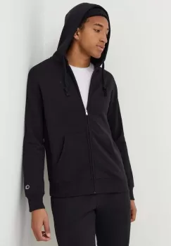 Champion bluza barbati, culoarea negru, cu gluga, neted imagine