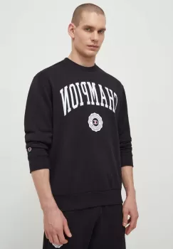 Champion bluza barbati, culoarea negru, cu imprimeu imagine