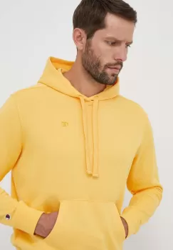 Champion bluza barbati, culoarea portocaliu, cu gluga, neted imagine