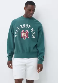 Champion bluza barbati, culoarea verde, cu imprimeu, 220002 imagine