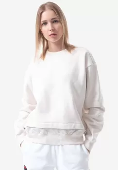 Champion bluza bluza Champion Crewneck Sweatshirt 114665 ES001 femei, culoarea bej, neted 114665-ES001 imagine