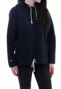 Champion bluza femei, culoarea negru, cu gluga, neted 113367-YS094 imagine