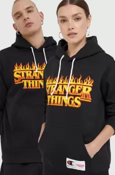 Champion bluza Xstranger Things culoarea negru, cu imprimeu imagine