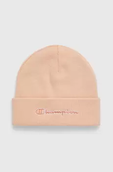 Champion caciula culoarea portocaliu, din tricot gros imagine