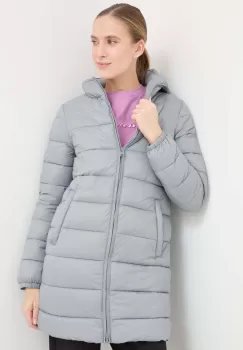 Champion geaca femei, culoarea gri, de iarna imagine